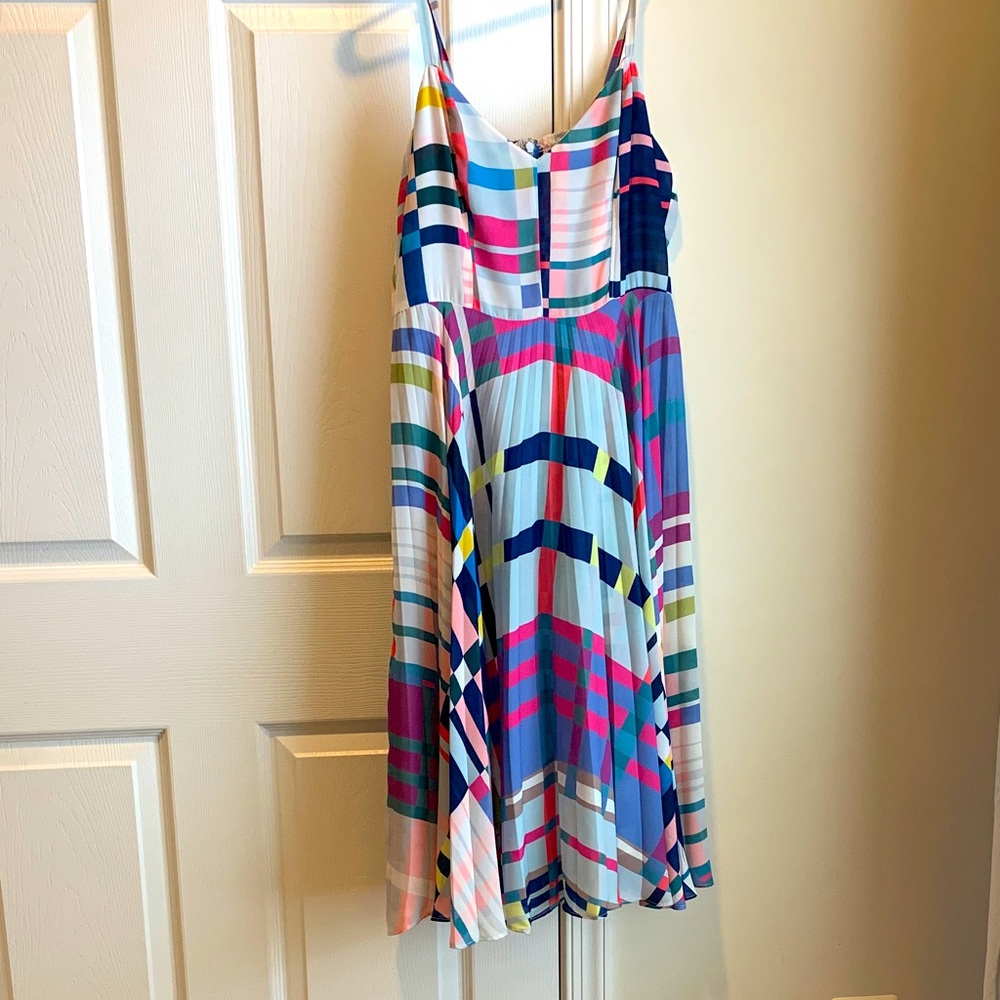 Parker Colorful Geometric Pattern Dress